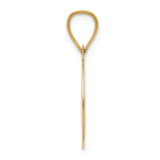 FJC Finejewelers 14k Yellow Gold Polished Cut-out Heart Charm