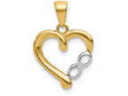 FJC Finejewelers 14k with Rhodium-plated Infinity Heart Charm