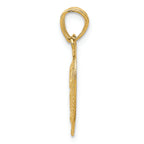 FJC Finejewelers 14k Yellow Gold Break Apart Bright Cut Te Amo Heart Charm