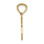 FJC Finejewelers 14k Yellow Gold Bright Cut Break Apart Best Friend Heart Charm
