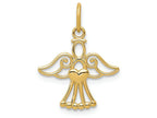 FJC Finejewelers 14k Yellow Gold Polished Small Angel with Heart Charm