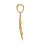 FJC Finejewelers 14k Yellow Gold Bright Cut Polished Snowflake Charm