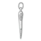 FJC Finejewelers 14k White Gold Italian Horn Charm