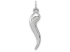 FJC Finejewelers 14k White Gold Italian Horn Charm