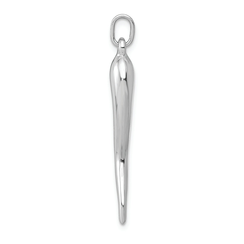 FJC Finejewelers 14k White Gold Italian Horn Charm