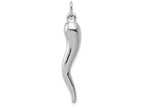 FJC Finejewelers 14k White Gold Italian Horn Charm