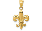 FJC Finejewelers 14k Yellow Gold Polished Fleur De Lis Charm