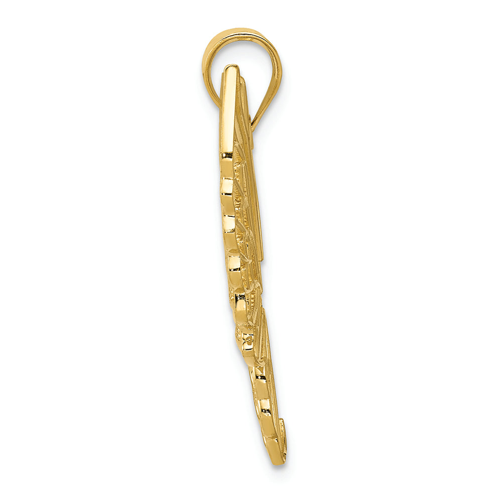 FJC Finejewelers 14k Yellow Gold Polished Butterfly Charm