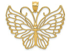 FJC Finejewelers 14k Yellow Gold Polished Butterfly Charm