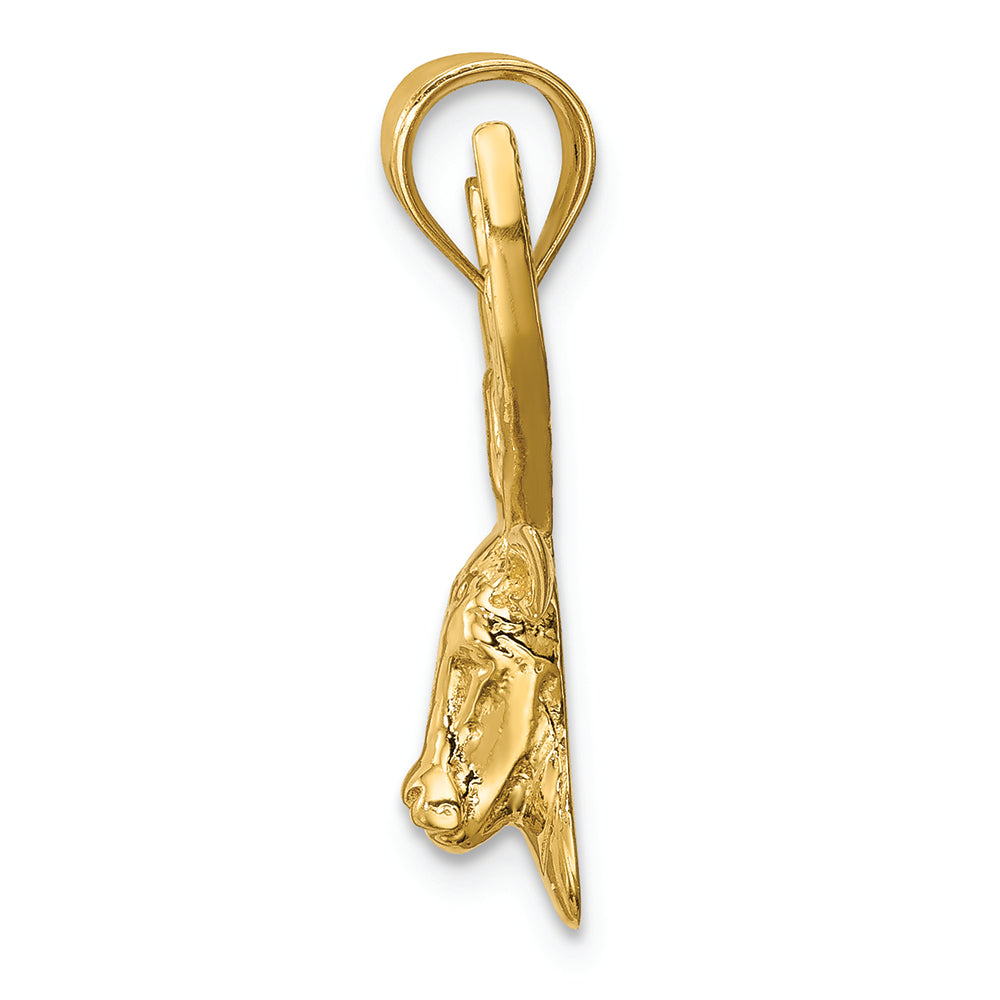 FJC Finejewelers 14k Yellow Gold Polished Deer Head Charm