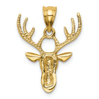 FJC Finejewelers 14k Yellow Gold Polished Deer Head Charm