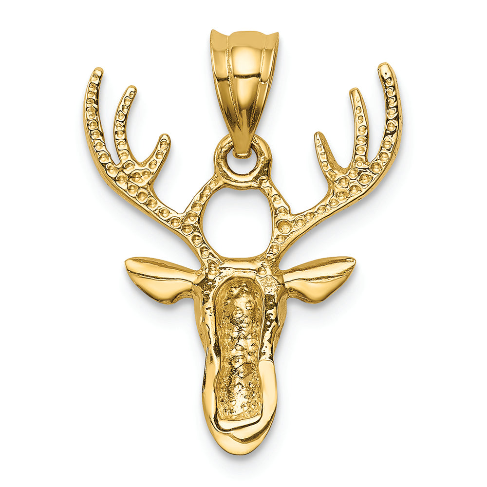 FJC Finejewelers 14k Yellow Gold Polished Deer Head Charm