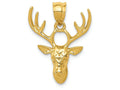 FJC Finejewelers 14k Yellow Gold Polished Deer Head Charm