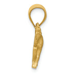 FJC Finejewelers 14k Yellow Gold Satin Bright Cut Horse Charm