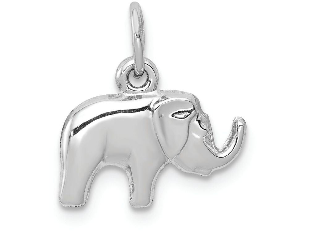 FJC Finejewelers 14k White Gold Elephant Charm