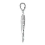 FJC Finejewelers 14k White Gold Dolphin Pair Charm
