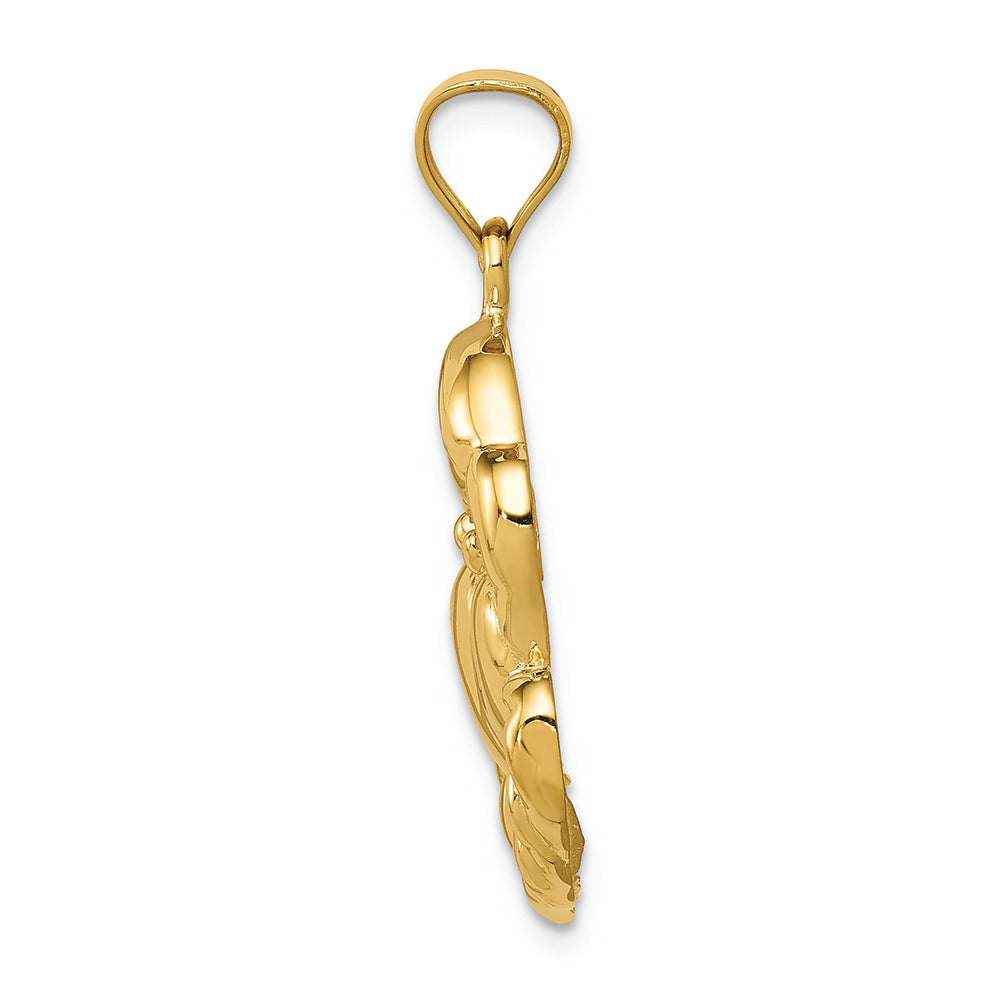 FJC Finejewelers 14k Yellow Gold Polished Crab Charm