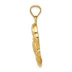 FJC Finejewelers 14k Yellow Gold Polished Crab Charm