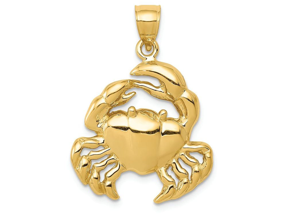 FJC Finejewelers 14k Yellow Gold Polished Crab Charm