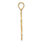 FJC Finejewelers 14k Yellow Gold Polished Filigree Starfish Charm