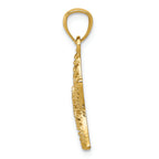 FJC Finejewelers 14k Yellow Gold Bright Cut Polished Filigree Starfish Charm