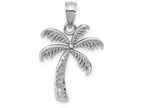 FJC Finejewelers 14k White Gold Polished Palm Tree Charm