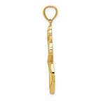 FJC Finejewelers 14k Yellow Gold Polished Anchor with Rope Charm