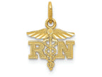 FJC Finejewelers 14k Yellow Gold Bright Cut Polished Rn Nurse Charm