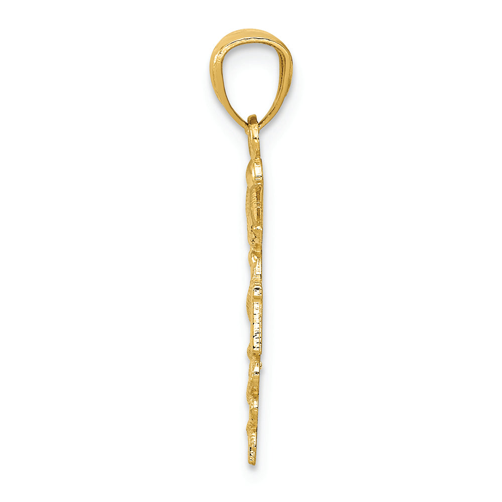 FJC Finejewelers 14k Yellow Gold Bright Cut Polished Rn Nurse Charm