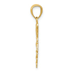 FJC Finejewelers 14k Yellow Gold Bright Cut Polished Rn Nurse Charm