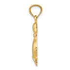 FJC Finejewelers 14k Yellow Gold Polished Sitting Dog Charm