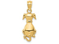 FJC Finejewelers 14k Yellow Gold Polished Sitting Dog Charm