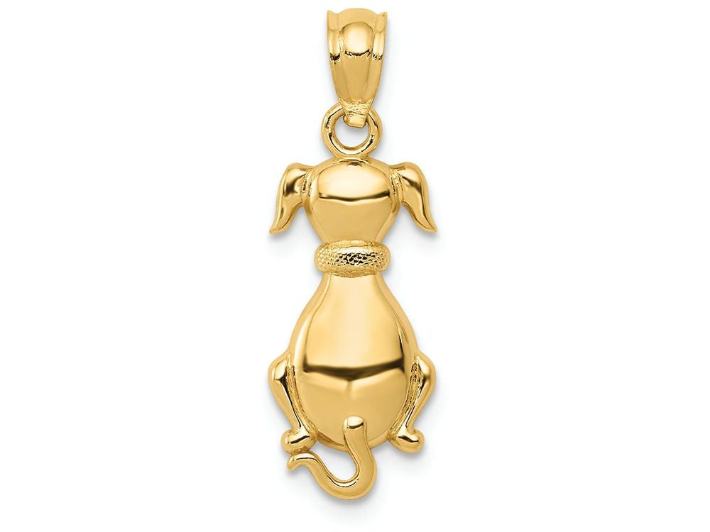 FJC Finejewelers 14k Yellow Gold Polished Sitting Dog Charm