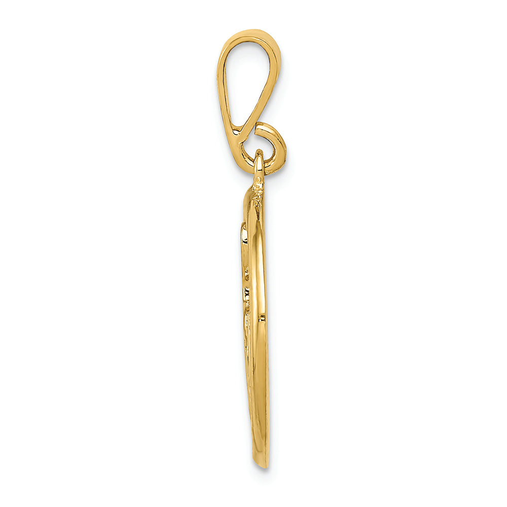 FJC Finejewelers 14k Yellow Gold Polished Musical Notes Charm