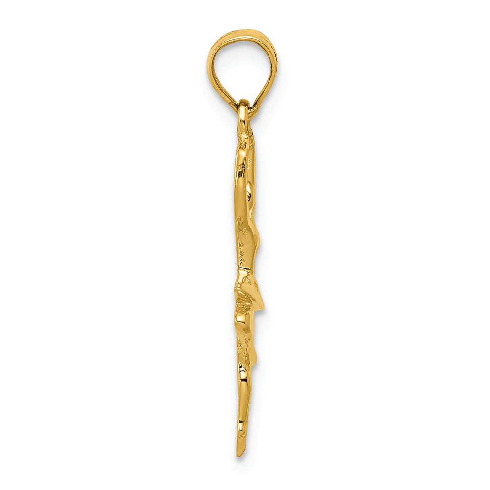 FJC Finejewelers 14k Yellow Gold Polished Small Ballerina Charm