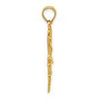 FJC Finejewelers 14k Yellow Gold Polished Small Ballerina Charm