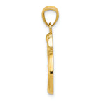 FJC Finejewelers 14k Yellow Gold Polished Om Symbol Charm