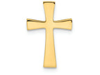 FJC Finejewelers 14k Yellow Gold Polished Cross Chain Slide Charm