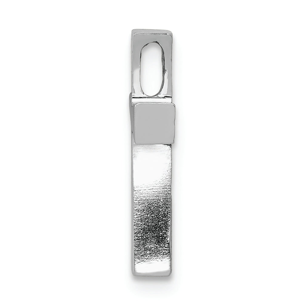 FJC Finejewelers 14k White Gold Polished Cross Chain Slide Charm