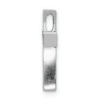FJC Finejewelers 14k White Gold Polished Cross Chain Slide Charm