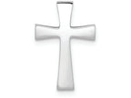 FJC Finejewelers 14k White Gold Polished Cross Chain Slide Charm
