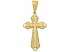 FJC Finejewelers 14k Yellow Gold Bright Cut Center Cross Charm