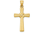 FJC Finejewelers 14k Yellow Gold Hollow Cross Charm