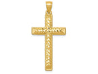 FJC Finejewelers 14k Yellow Gold Bright Cut Latin Cross Charm