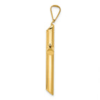 FJC Finejewelers 14k Yellow Gold Polished Tube Cross Charm