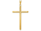 FJC Finejewelers 14k Yellow Gold Polished Tube Cross Charm