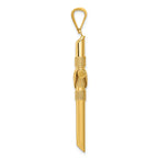 FJC Finejewelers 14k Yellow Gold Polished Tube Cross Charm