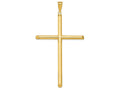 FJC Finejewelers 14k Yellow Gold Polished Tube Cross Charm