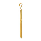 FJC Finejewelers 14k Yellow Gold Polished Tube Cross Charm
