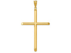 FJC Finejewelers 14k Yellow Gold Polished Tube Cross Charm